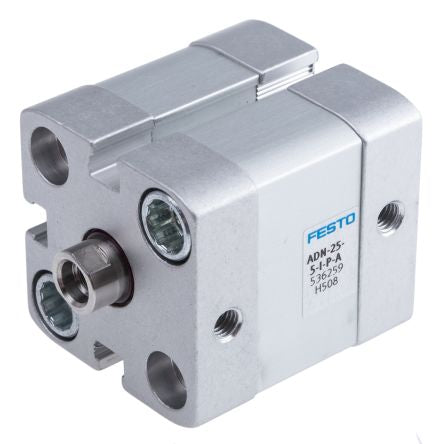 Festo Pneumatic Cylinder - 536259 25 mm Bore, 5 mm ADN Series, Double Acting Acting