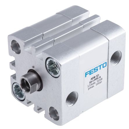 Festo Pneumatic Cylinder - 572646 32 mm Bore, 10 mm ADN Series, Double Acting Acting