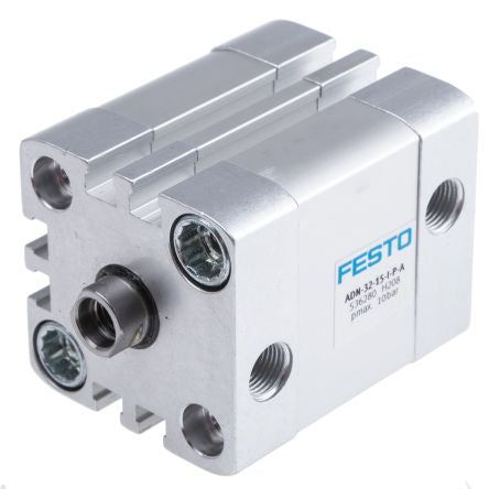 Festo Pneumatic Cylinder - 536280 32 mm Bore, 15 mm ADN Series, Double Acting Acting