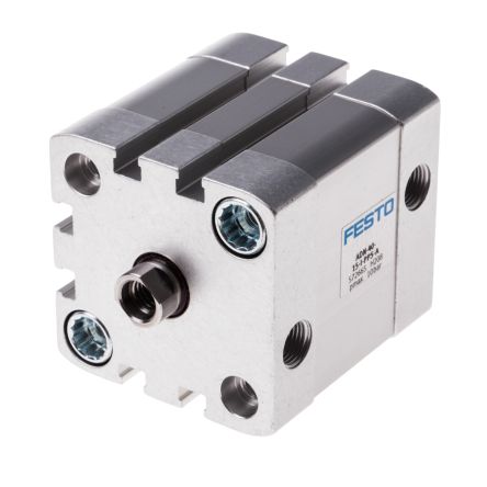 Festo Pneumatic Cylinder - 572665 40 mm Bore, 15 mm ADN Series, Double Acting Acting