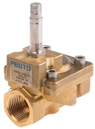 Festo Pneumatic Solenoid Valve - 2/2 NC Solenoid/Spring G VZWM Series