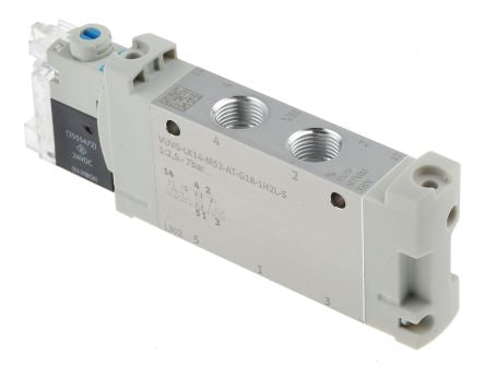 Festo Solenoid Valve - 5/2 Solenoid/Spring G VUVG Series 24V dc