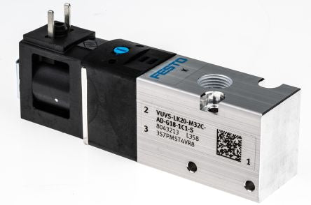 Festo Solenoid Valve - 3/2 Solenoid G VUVS Series 24V dc