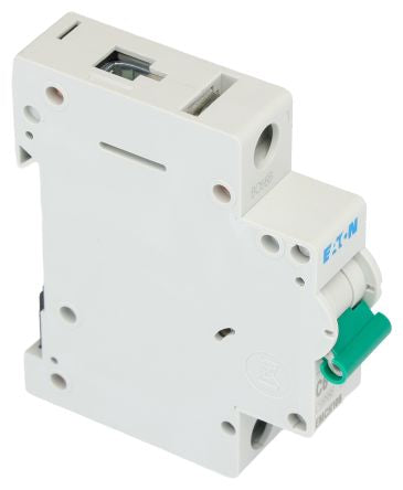 Eaton MEM Shield EMCH Miniature Circuit Breaker, 1-Pole, 6A, Type C, 240V ac AC, 48 V dc DC, 10 kA Breaking Capacity