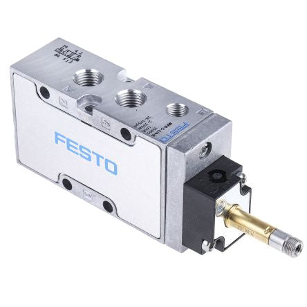 Festo Pneumatic Solenoid Valve - 5/2 Way, Monostable Electric G MFH Series