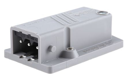 Hirschmann, ST IP54 Grey Industrial Power Connector, Panel Mount, 3P+PE, Rated At 16A, 400V