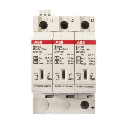 ABB, OVR Surge Protection Device 275V Maximum Voltage Rating 80 kA Maximum Surge Current Surge Protection Device