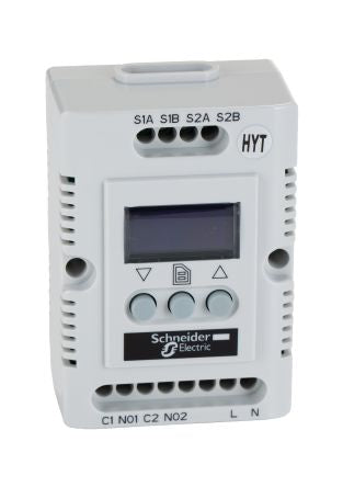 Schneider Electric ClimaSys CC Enclosure Thermostat, 200V ac, 240 V ac, 80 °C, -40 °C