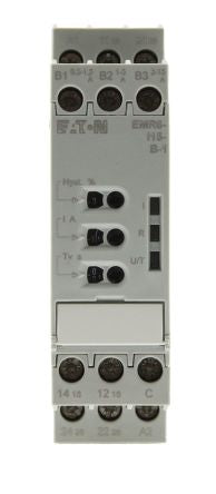 Eaton Monitoring Relay, 1 Phase, CO, DIN Rail, 0.3A to 15A, 220V ac, 240 V ac