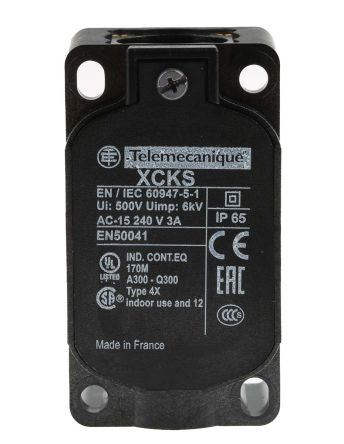 Telemecanique Sensors ZCKS Series Rotary Head Limit Switch, 2P, IP65, Plastic Housing, 240V ac, 3A