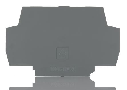 WAGO 859 Series End & Intermediate Plate for Use with 859 Series Relay and Optocoupler Modules