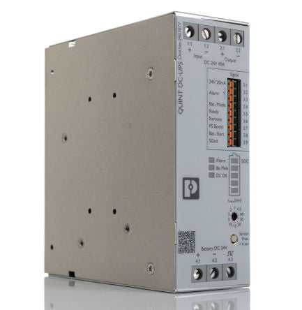 Phoenix Contact 18V dc, 30 V dc Input DIN Rail Uninterruptible power supply, QUINT4 1.44 kW QUINT UPS