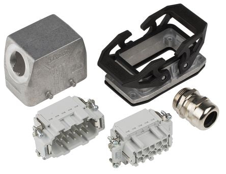 Phoenix Contact, HC, Heavy Duty Power Connector Kit, 10 Way, 16A