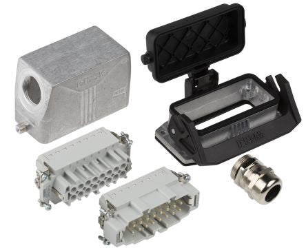 Phoenix Contact HC Series Heavy Duty Power Connector Kit, 16-Contact, 1416356