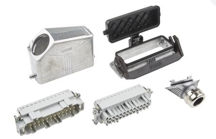 Phoenix Contact kit contents: Panel Mounting Base 1411330, Pin Contact Insert 1407736, Sleeve Housing 1411473, Socket