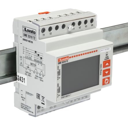 Lovato 3 Phase LCD Energy Meter, Type Digital