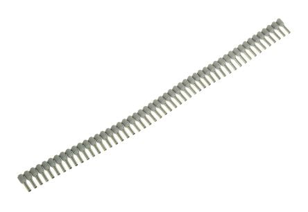 Weidmüller Insulated Crimp Bootlace Ferrule, 8 mm Pin Length, 2.2 mm Pin Diameter, Grey to 14 AWG Wire Size