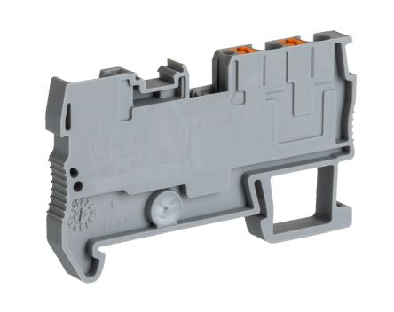 Phoenix Contact 3209633 PT 2 Series Feed Through Terminal Block Grey, 4mm², 1-Level, Push-in