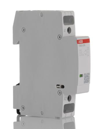 ABB ESB20 Contactor, 240V ac Coil, 2-Pole, 20 A, 4.6 kW 240V ac, 2 NO, 250V