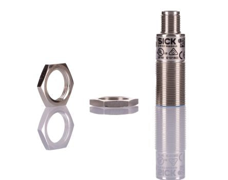 Sick Ultrasonic Threaded Barrel Proximity Sensor, M18, 350 mm Detection, IO-Link, 10 → 30 V dc