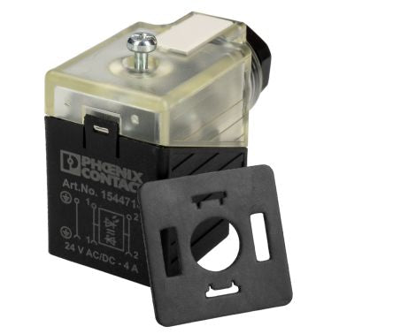 Phoenix Contact SACC Series DIN 43650 Solenoid Connector, 1544714