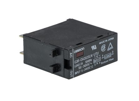 Omron G3R Series Solid State Relay, 2 A Load, Plug-in Mount, 264 V Load