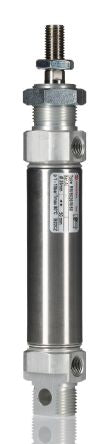 Norgren Pneumatic Roundline Cylinder - 26 mm Bore, 50 mm RM/8000/M Series, Double Acting Acting