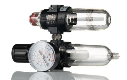 Norgren 1/4 in G Filter Regulator Lubricator, Automatic Drain, 40 μm Filtration Size