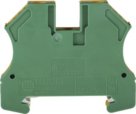 Allen Bradley 1492 Series Screw Terminal, 3-Way, 12AWG, 22 AWG Wire, 10A Screw Cage