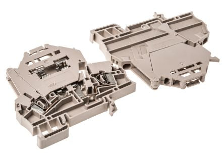 Weidmüller 1616400000 ZSI Series Fused DIN Rail Terminal Beige, 2.5mm², 1-Level Fused, Clamp
