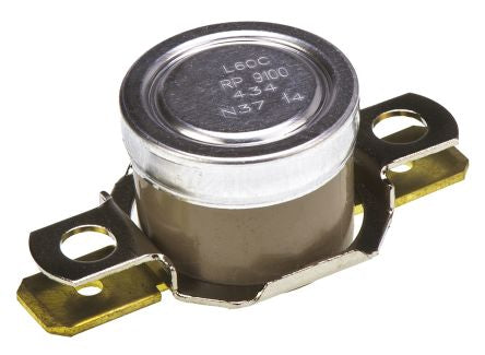 Honeywell Bi-Metallic Thermostat, Closes at 45 °C, 186 °C Max, Automatic Reset, SPST, 10 A, Terminal, Bracket