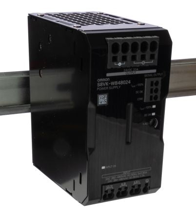 Omron S8VK-WA Switched Mode DIN Rail Power Supply 400V ac AC Input 24V dc, 20 A Output DC 2 kW
