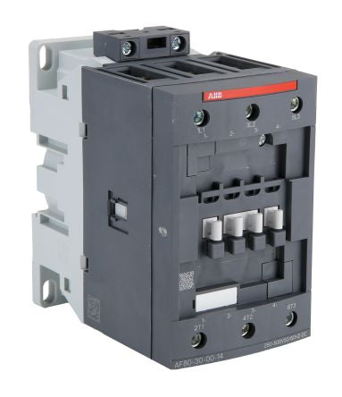 ABB AF Contactor, 250V, 500 V Coil, 3-Pole, 80 A, 45 kW 500V, 3 NO