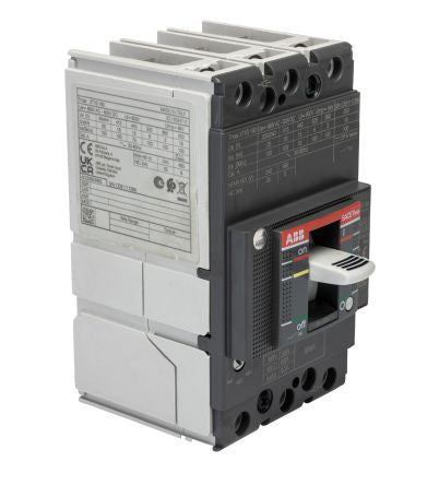ABB, SACE Tmax XT, XT1B Molded Case Circuit Breaker 3-Pole 80A, Breaking Capacity 3 kA, Fixed