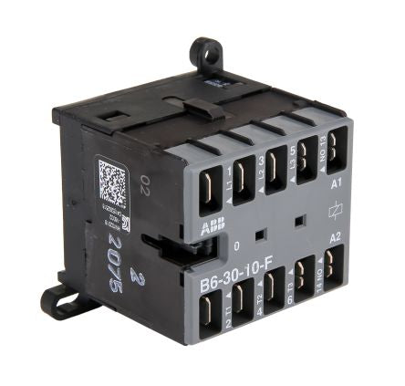 ABB B Contactor, 240V Coil, 3-Pole, 20 A, 4 kW 240V, 3 NO
