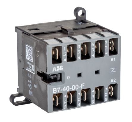 ABB B Contactor, 24V dc Coil, 4-Pole, 20 A, 5.5 kW 24V, 4 NO