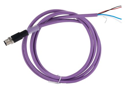 Phoenix Contact Control Cable, 5 Cores, 0.25mm² 24 AWG, Screened, 2 m, Red Polyethylene Sheath