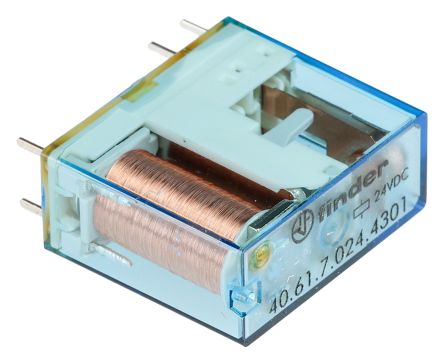 Finder PCB Power Relay Module, 24V dc Coil, 16A Switching Current, SPDT