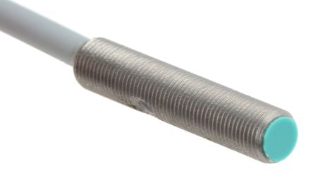 Pepperl + Fuchs NBB0,8-5GM25-E0 Threaded Barrel Inductive Proximity Sensor, M5 x 0.5 NPN 3V 0.8 mm 30 V dc 100mA
