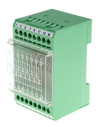 Phoenix Contact 2950132 EMG 45-DIO14M/LP Series Component Terminal Block Green, Screw