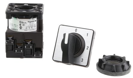 Schneider Electric 4 Position 45 °, Black Handle Actuator 12 A