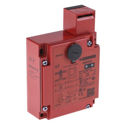 Telemecanique Sensors XCS-E Series Safety Switch, Power to Unlock Actuator Included