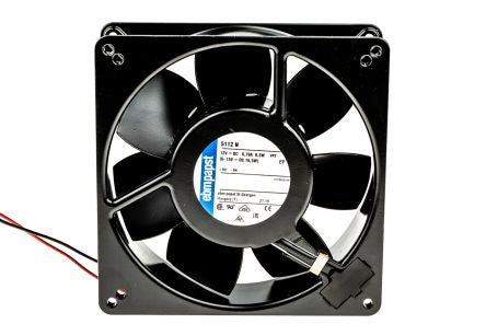 ebm-papst 5100 N Series Axial Fan, 12V dc, 260 m³/h, 9.5 W, 790 mA Max 135 mm 38mm 38 mm
