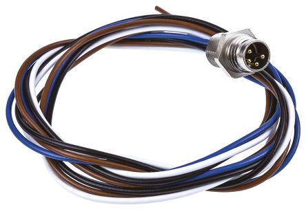 Hirschmann Male 4 way Straight to Unterminated Sensor Actuator Cable, 500 mm