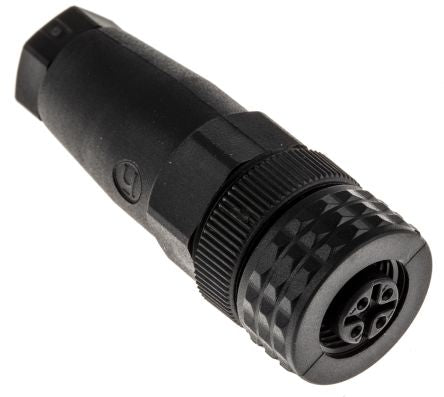 Hirschmann Circular Connector, 4 Contacts, Cable, M12 Connector, Socket, Female, IP67, E Series