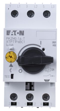 Eaton 1A, 1.6 A PKZM 0 Motor Protection Circuit Breaker, 690V ac, 55 °C, -25 °C