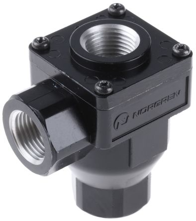 Norgren Quick Exhaust Valve x 10 bar Female A: Threaded B: Threaded 1/2 in