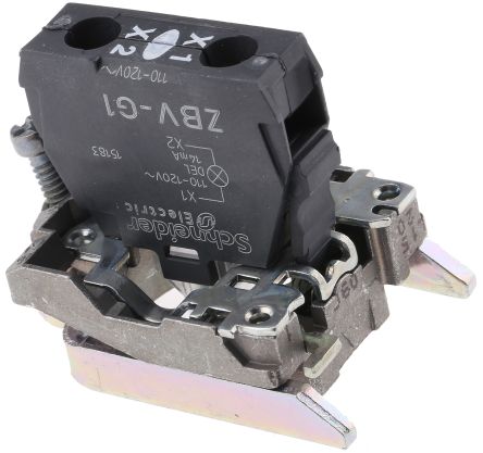 Schneider Electric Harmony Series Light Block, 110V, 120 V, White Light