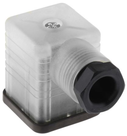 Hirschmann GDML 2+E DIN 43650 A Solenoid Valve Connector Indicator Light, 250V ac/dc Voltage