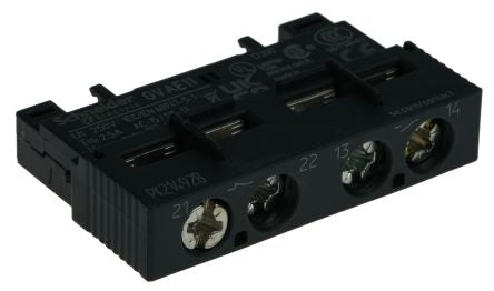Schneider Electric Auxiliary Contact, 2 Contact, 1 NO/1 NC, GVAE, Front, 2.5 A, 240V ac, GVAE11
